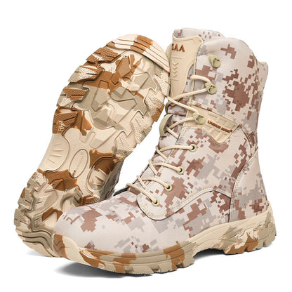 Men's Camo Outdoor Casual High Top Tactical Military Boots