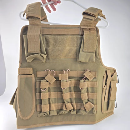 Airsoft Paintball Combat | Airsoft Combat MOLLE Plate Carrier Vest| Adjustable Vest