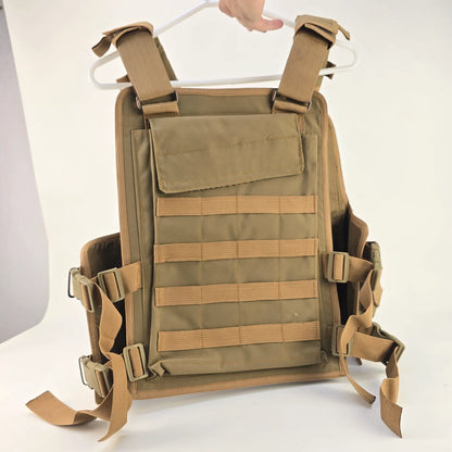 Airsoft Paintball Combat | Airsoft Combat MOLLE Plate Carrier Vest| Adjustable Vest