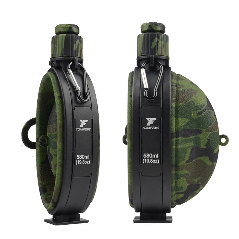 Outdoor Military Water Bottle Silicone Large Capacity Folding Water Kettle Hiking Camping Leak Proof Tour Water Bottle