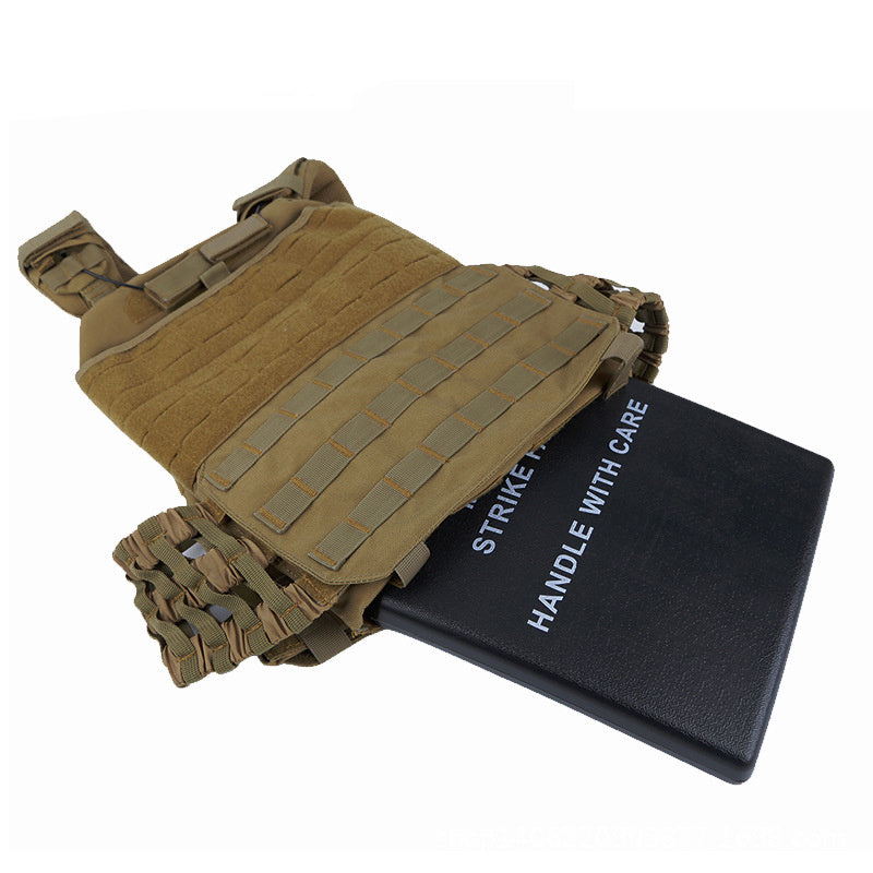 Tactical Vest Lined With Tactical Vest Front And Rear Support Plates Hollow Protective Flaps