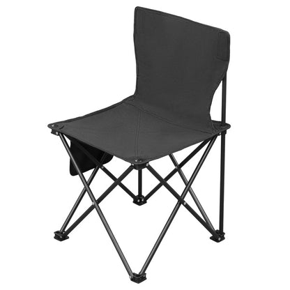 4pcs, 42X42X70cm Black Camping Chair