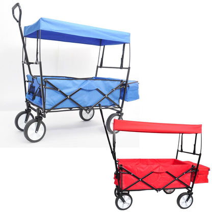 Garden Shopping Beach Cart Folding Wagon