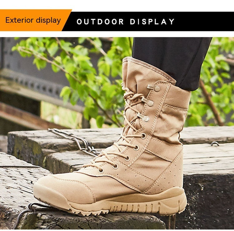 Summer Yulong Combat Boots Outdoor Climbing Boots Tactical Desert Boots