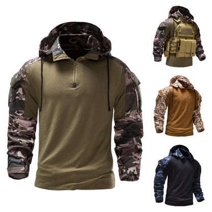 Men's Military Field Outdoor Camouflage Jacket Detachable