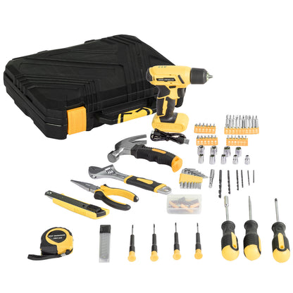 146pc 8v Electric Drill Plastic Box Tool Set