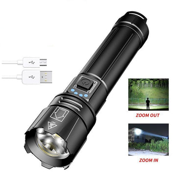 30W White Laser Telescopic Focusing Flashlight