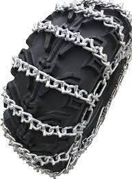 Wolftech V-Bar ATV Tire Chains | Anti-Skid Snow Chains Metal Tire Chain