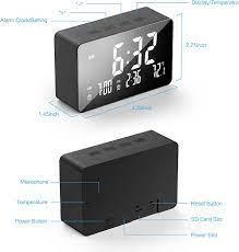 Hidden camera spy alarm clock