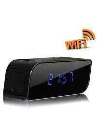 Hidden camera table clock curve 180 degree