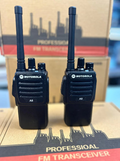 Motorola Walkie Talkie A8 9W (400-480MHz) Pair | Motorola A8 Walkie Talkie