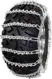 Wolftech V-Bar ATV Tire Chains | Anti-Skid Snow Chains Metal Tire Chain