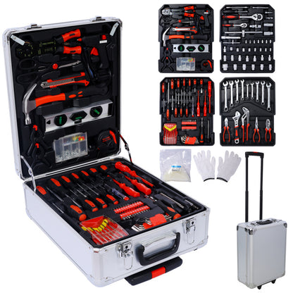 899 Piece Men's Home Repair Tool Set With 4 Drawers Tool Box Organizer