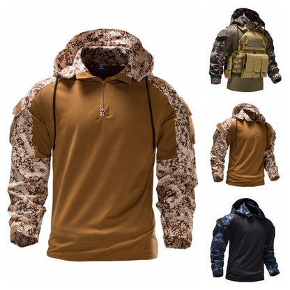 Men's Military Field Outdoor Camouflage Jacket Detachable