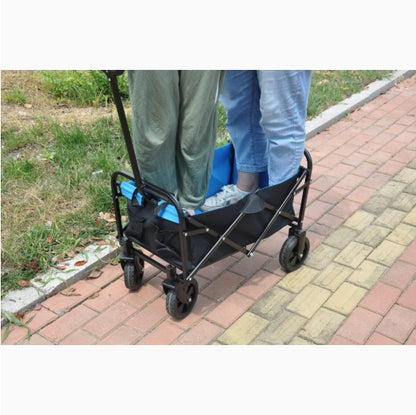 Mini Folding Wagon Garden Cart Shopping Cart Outdoor Camper Wagon Tools Cart