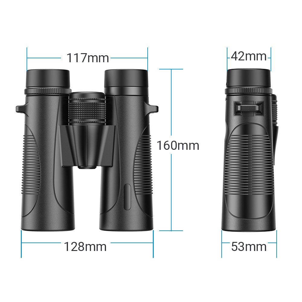 10x42 Waterproof Binoculars HD High Power Low Light